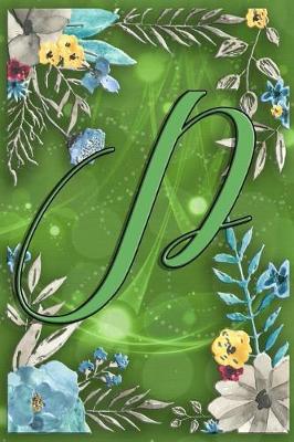 Book cover for Watercolor Flower Monogram Journal