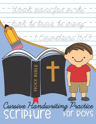 Book cover for Cursive Handwriting Practice Scripture