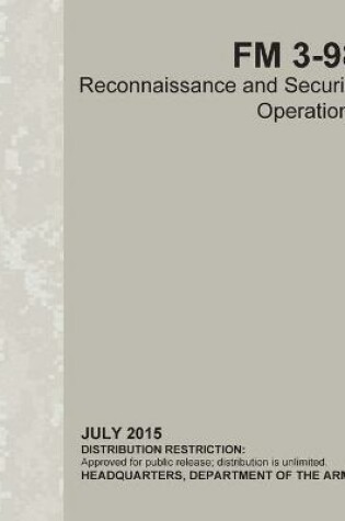 Cover of FM 3-98 Reconnaissance and Security Operations