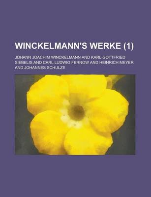 Book cover for Winckelmann's Werke (1)