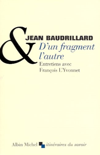 Book cover for D'Un Fragment L'Autre