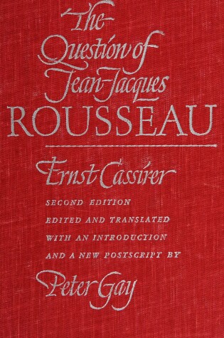 Cover of The Question of Jean-Jacques Rousseau