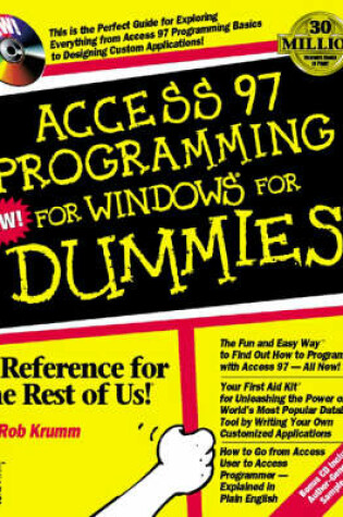 Cover of Access Programming for Windows '95 For Dummies