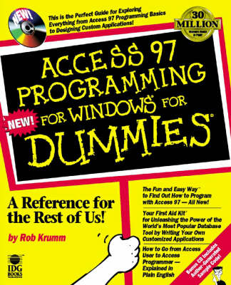 Book cover for Access Programming for Windows '95 For Dummies