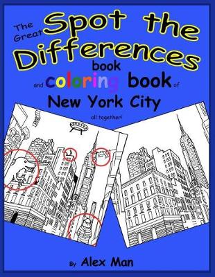 Book cover for The Great SPOT THE DIFFERENCES book of New York City
