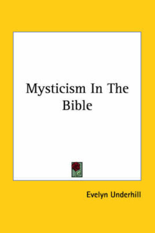 Cover of Mysticism in the Bible