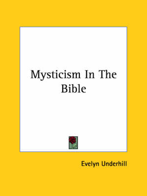 Book cover for Mysticism in the Bible