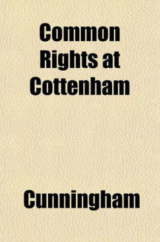 Cover of Common Rights at Cottenham