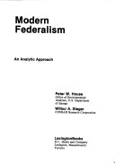 Book cover for Modern Federalism