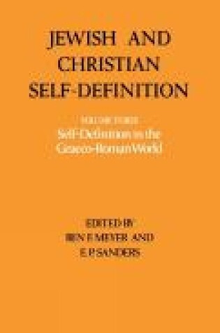 Cover of Jewish and Christian Self-Definition