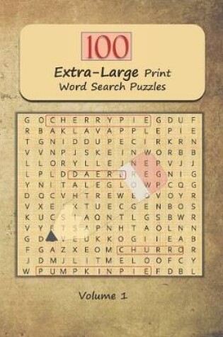 Cover of 100 Extra-Large Print Word Search Puzzles