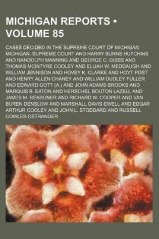 Cover of Michigan Reports (Volume 85); Cases Decided in the Supreme Court of Michigan