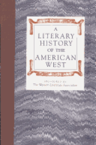 Cover of Literary History American West