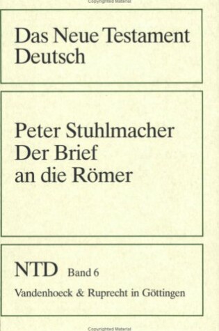 Cover of Der Brief an Die Romer