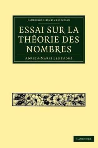Cover of Essai sur la Theorie des Nombres