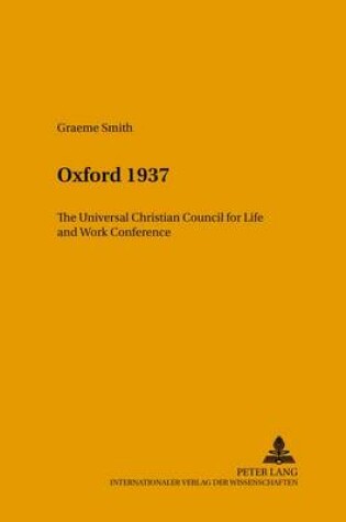 Cover of Oxford 1937