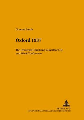 Book cover for Oxford 1937