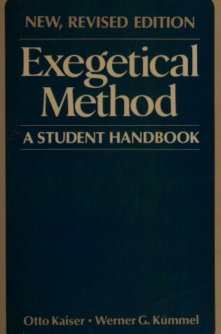 Cover of Exegetical Method