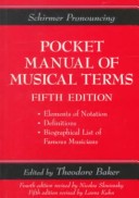 Book cover for Schirmer Pronouncing Pocket Manual of Musical Terms