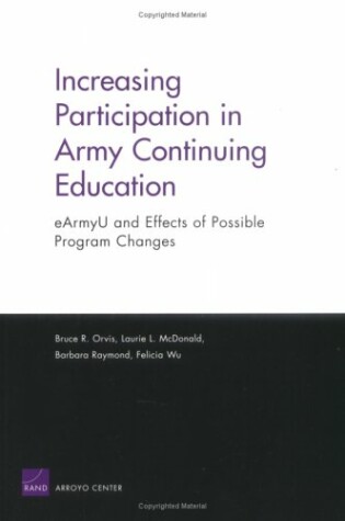Cover of Increasing Participation in Army Continuing Education