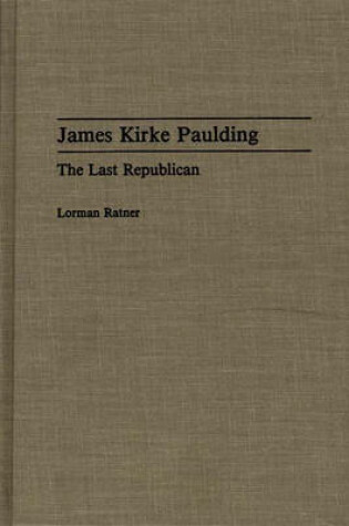 Cover of James Kirke Paulding