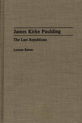 Book cover for James Kirke Paulding