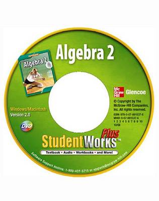 Book cover for Algebra 2, Studentworks Plus DVD