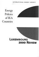 Book cover for Energy Policies Luxembourg: 2000 Edition