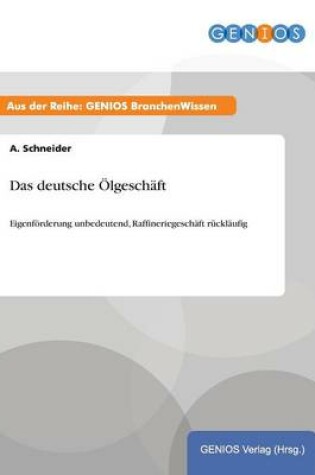 Cover of Das deutsche OElgeschaft