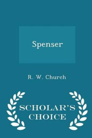 Cover of Spenser - Scholar's Choice Edition