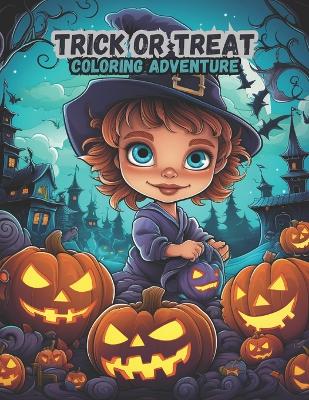 Book cover for Trick or Treat Coloring Adventure