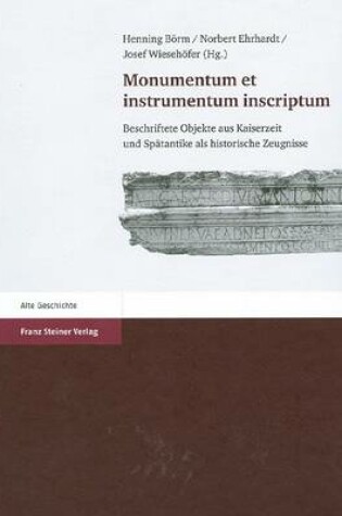 Cover of Monumentum Et Instrumentum Inscriptum