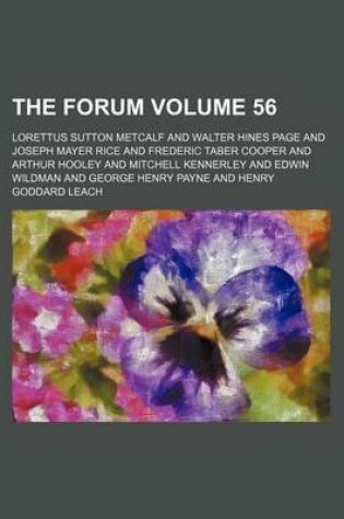 Cover of The Forum Volume 56