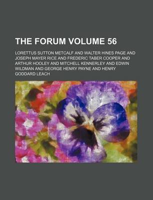 Book cover for The Forum Volume 56