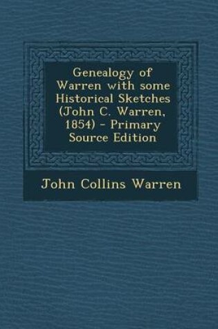 Cover of Genealogy of Warren with Some Historical Sketches (John C. Warren, 1854)