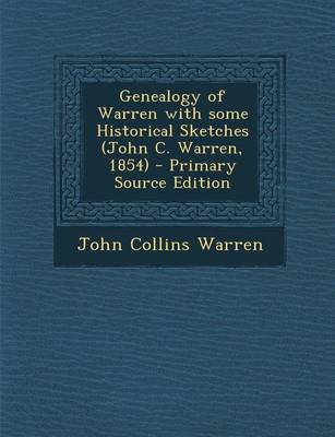 Book cover for Genealogy of Warren with Some Historical Sketches (John C. Warren, 1854)