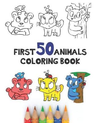 Cover of First 50 Animals Coloring Book