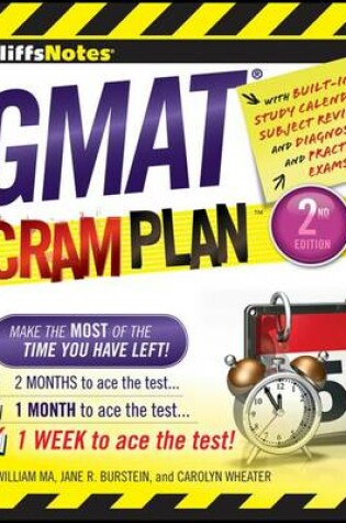 Cover of Cliffsnotes GMAT Cram Plan, 2nd Edition