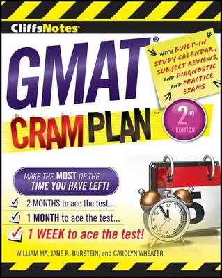 Book cover for Cliffsnotes GMAT Cram Plan, 2nd Edition