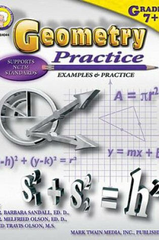 Cover of Geometry Practice Book, Grades 7 - 8