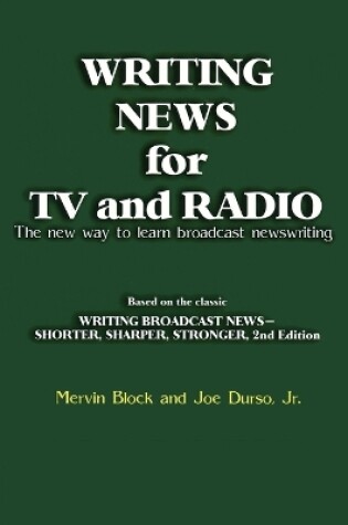 Cover of Writing News for TV and Radio