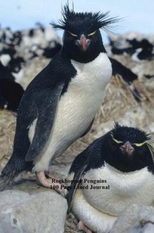 Cover of Rockhopper Penguins 100 Page Lined Journal