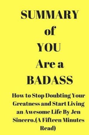 Cover of Summary of You Are a Badass