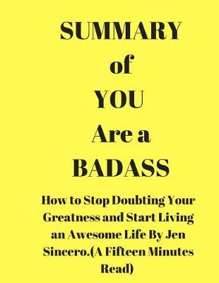 Book cover for Summary of You Are a Badass