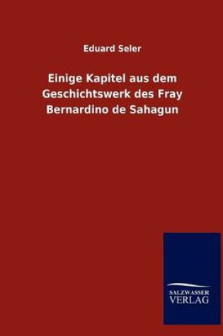 Cover of Einige Kapitel aus dem Geschichtswerk des Fray Bernardino de Sahagun