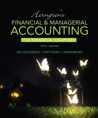 Book cover for Horngren's Financial & Managerial Accounting, The Financial Chapters