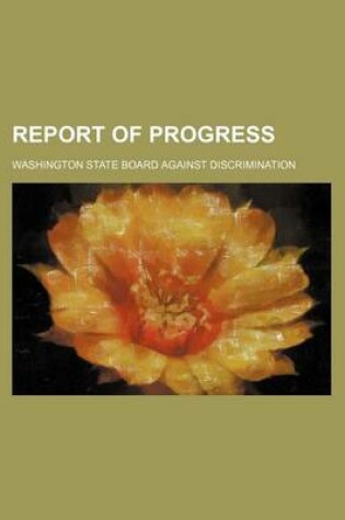 Cover of Report of Progress