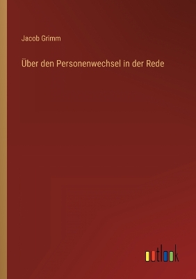 Book cover for Über den Personenwechsel in der Rede