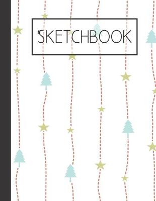 Book cover for Christmas Trees and Stars pattern Sketchbook