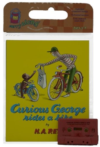 Book cover for Curious George Rides a Bike Book & Cassette